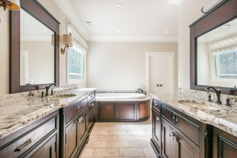 Renovated bathrooms are helpful home upgrades for increasing your house's property value. 