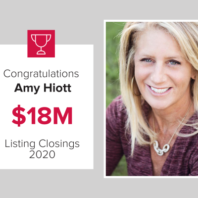 Amy was our number 3 agent for 2020