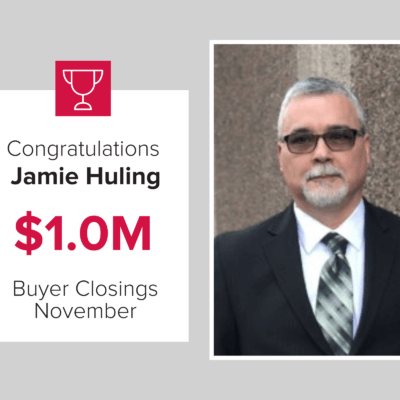 Jamie was a top buyer agent for November 2020