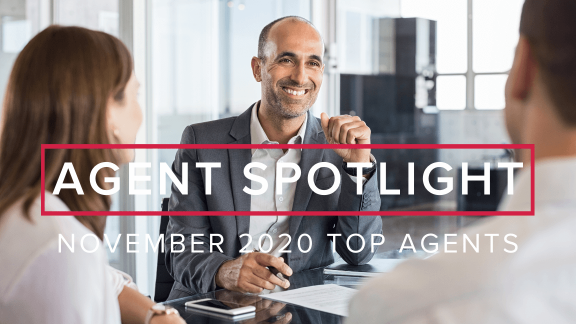 Agent Spotlight: November 2020 Top Agents