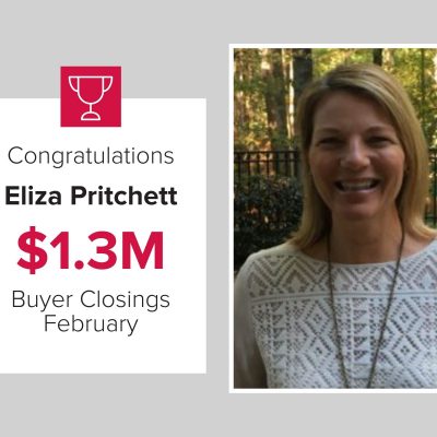 Eliza was the number one Exclusive Buyer Agent for the month of February.