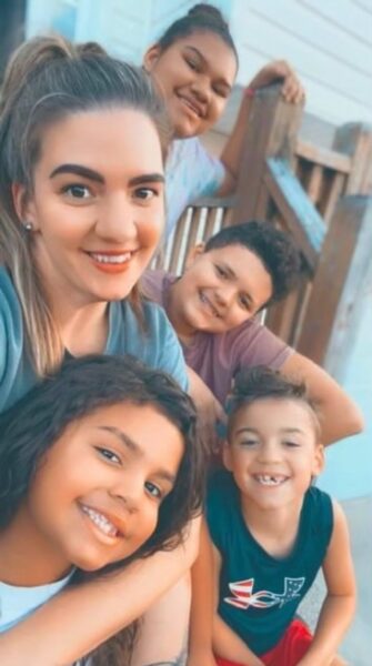 Kimberly and her family, the sweet family whom Mark Spain Real Estate is granting a Christmas Wish for