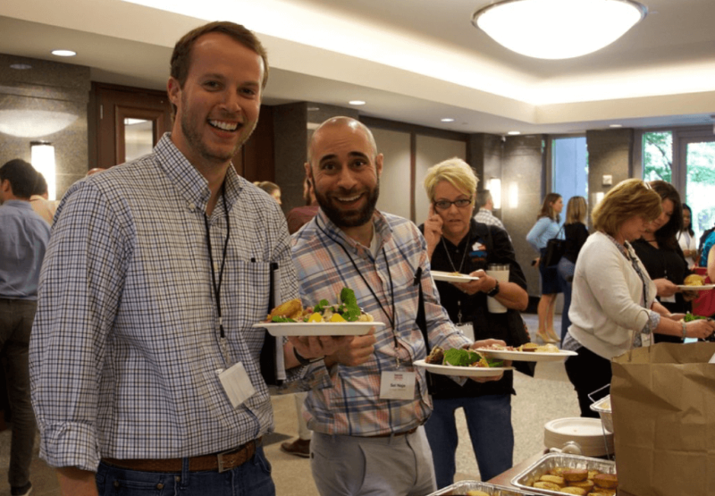 We were ecstatic to be joined by several members from the Weissman team, who sponsored lunch from our Local Q. 