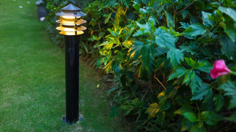 Outdoor in-ground lighting to improve landscaping and home value