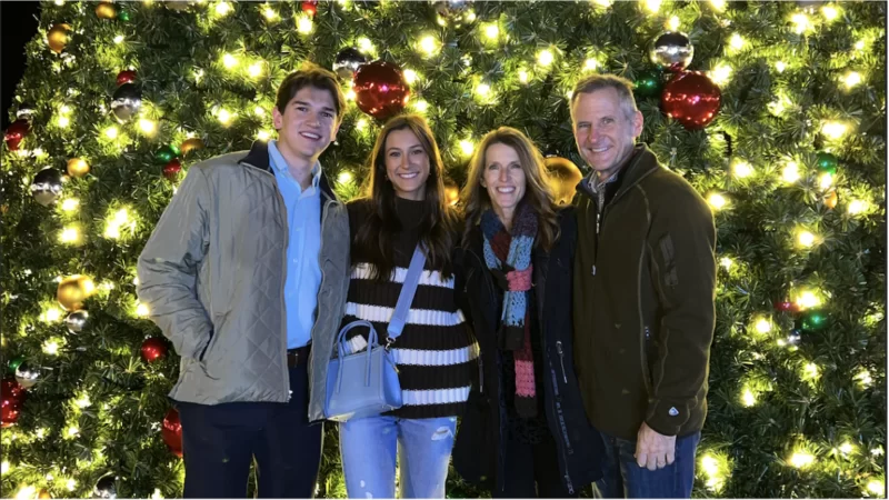 Shea Seibert and her family at Christmas